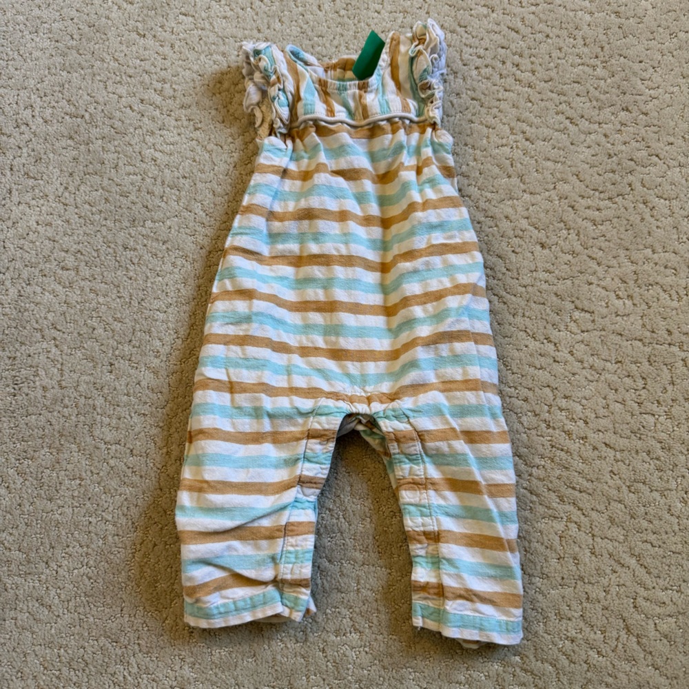 Little Green Radicals Striped Sleeveless One Piece